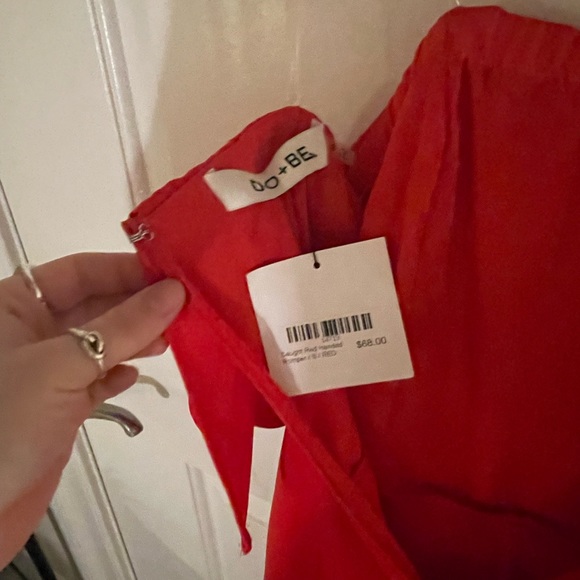 Strapless Red Romper - Picture 4 of 6